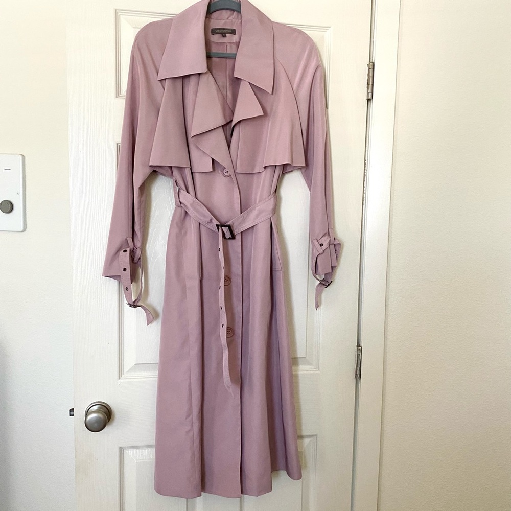 Lilac Trench Coat